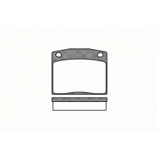 0083.10 REMSA Комплект тормозных колодок, дисковый тормоз