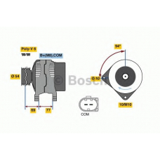 0 986 080 350 BOSCH Генератор