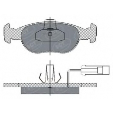 SP 291 SCT Комплект тормозных колодок, дисковый тормоз