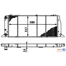 8MK 376 715-271 HELLA Радиатор, охлаждение двигателя