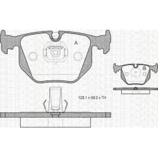 8110 11005 TRIDON Brake pads - rear