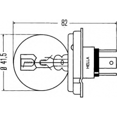 8GD 002 088-071 HELLA Лампа накаливания, основная фара; лампа накаливани