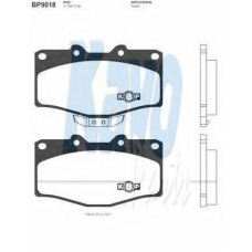 BP-9018 KAVO PARTS Комплект тормозных колодок, дисковый тормоз