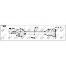7006 GLO Приводной вал