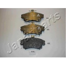 PA-516AF JAPANPARTS Комплект тормозных колодок, дисковый тормоз