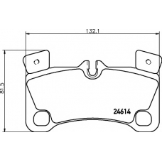 8DB 355 014-631 HELLA PAGID Комплект тормозных колодок, дисковый тормоз