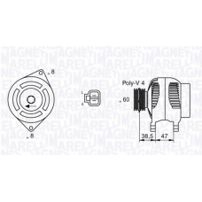 063532612010 MAGNETI MARELLI Генератор