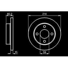 0 986 478 591 BOSCH Диск тормозной