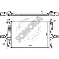 363340A SOMORA Радиатор, охлаждение двигателя