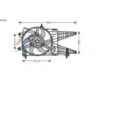 FT7517 AVA Вентилятор, охлаждение двигателя