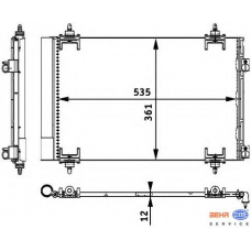 8FC 351 317-561 HELLA Конденсатор, кондиционер