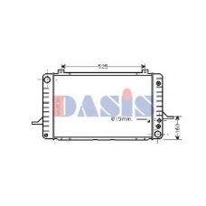 090320N AKS DASIS Радиатор, охлаждение двигателя