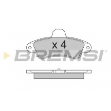 BP2562 BREMSI Комплект тормозных колодок, дисковый тормоз