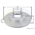 ADC1077V COMLINE Тормозной диск