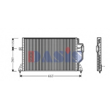 522380N AKS DASIS Конденсатор, кондиционер