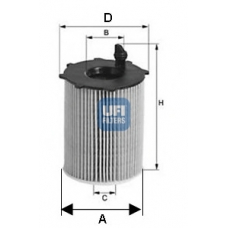 25.105.00 UFI Масляный фильтр
