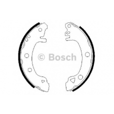 0 986 487 304 BOSCH Комплект тормозных колодок