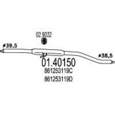 01.40150 MTS Труба выхлопного газа