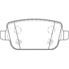 FD7260A NECTO Комплект тормозных колодок, дисковый тормоз