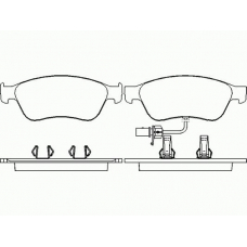 P 85 102 BREMBO Комплект тормозных колодок, дисковый тормоз