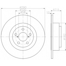 8DD 355 113-791 HELLA Тормозной диск