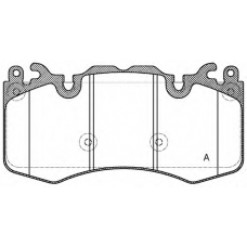 BPA1410.00 OPEN PARTS Комплект тормозных колодок, дисковый тормоз