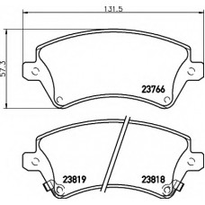 N-1319 COBREQ Комплект тормозных колодок, дисковый тормоз