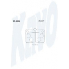 BP-9089 KAVO PARTS Комплект тормозных колодок, дисковый тормоз