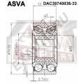 DAC38740036-33 ASVA Подшипник ступицы колеса