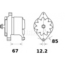 MG 515 MAHLE Генератор