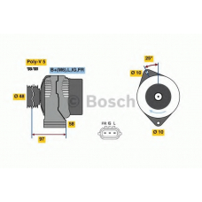 0 986 081 210 BOSCH Генератор