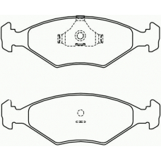 T1030 PAGID Комплект тормозных колодок, дисковый тормоз