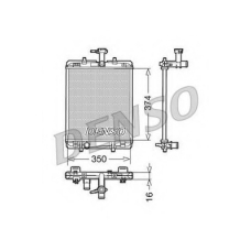 DRM21602 DENSO Радиатор, охлаждение двигателя