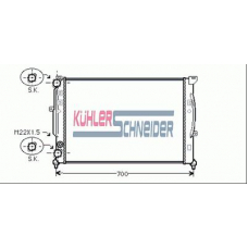 5003901 KUHLER SCHNEIDER Радиатор, охлаждение двигател