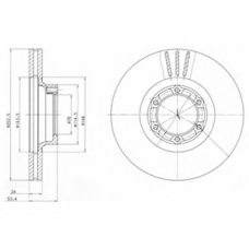 BG2284 DELPHI Тормозной диск