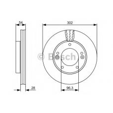 0 986 479 540 BOSCH Тормозной диск