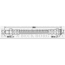 BBH6089 BORG & BECK Тормозной шланг