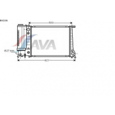 BW2106 AVA Радиатор, охлаждение двигателя