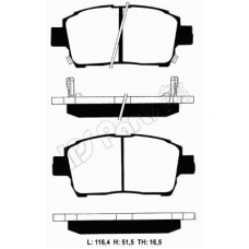 IBD-1203 IPS Parts Комплект тормозных колодок, дисковый тормоз