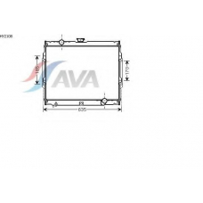 HY2108 AVA Радиатор, охлаждение двигателя