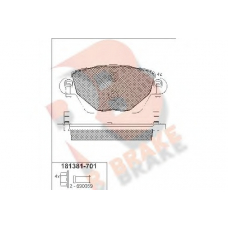 RB1381-701 R BRAKE Комплект тормозных колодок, дисковый тормоз