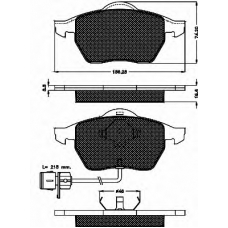 10338 BSF Комплект тормозных колодок, дисковый тормоз