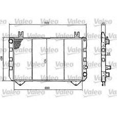 819320 VALEO Радиатор, охлаждение двигателя