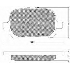 10732 BSF Комплект тормозных колодок, дисковый тормоз