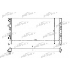 PRS3370 PATRON Радиатор, охлаждение двигателя