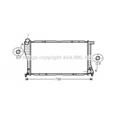 BWA2234 AVA Радиатор, охлаждение двигателя