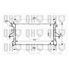 QER2589 QUINTON HAZELL Радиатор, охлаждение двигателя