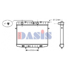 150700N AKS DASIS Радиатор, охлаждение двигателя