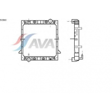 IV2060 AVA Радиатор, охлаждение двигателя