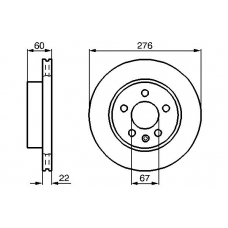 0 986 478 861 BOSCH Тормозной диск